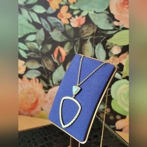 Marcia Moran Pendant Opal Gold Necklace